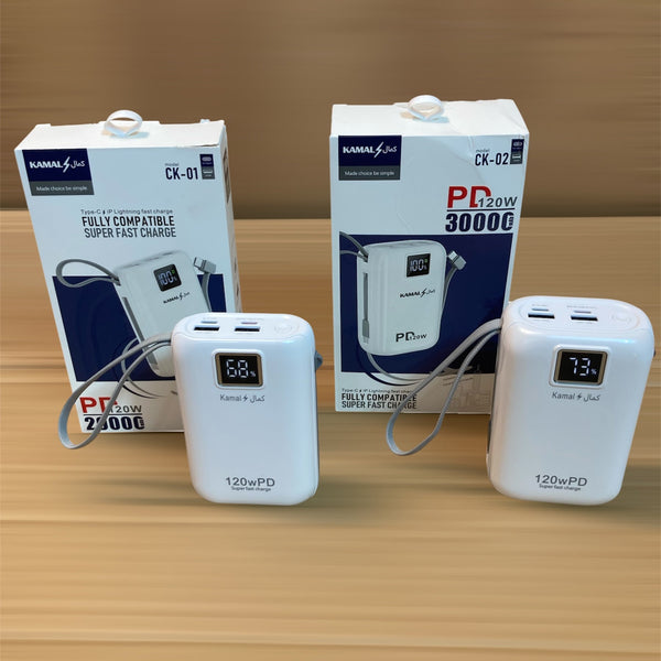 Kamal Ultra Compact Fast Charging Power Bank 120W