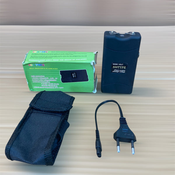 Self-Defensive Stun Gun with Flashlight – 800 Type – 5000k Volt