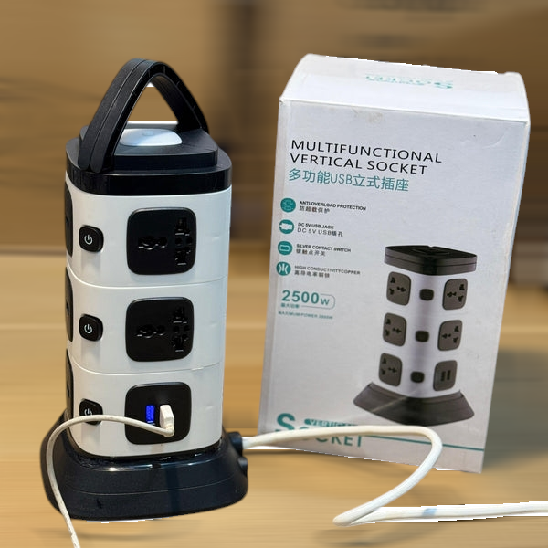 Multiple Functions Power Socket Extension 2500W
