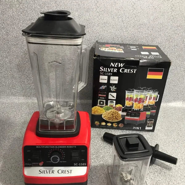 Germany Lot Silver Crest 2-in-1 Blender & Grinder 2.5L