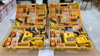 .DEWALT 48V Power Drill Kit | 56 Accessories + 2 Rechargeable Lithium Batteries
