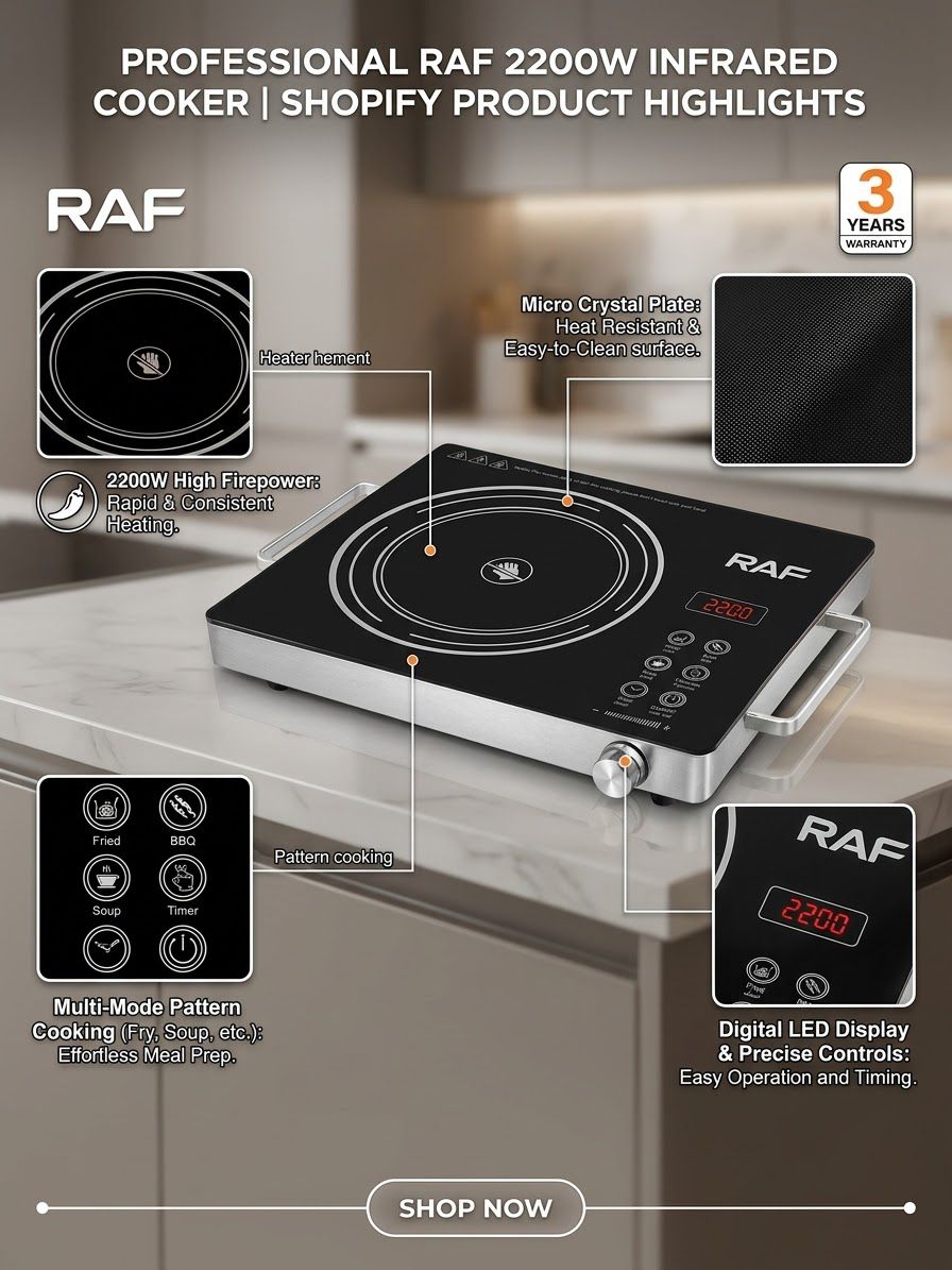 RAF DC Inverter Infrared Cooker Hot Plate