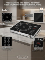 RAF DC Inverter Infrared Cooker Hot Plate