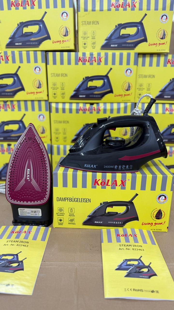 Kolax German-Made Steam Iron: Effortless Wrinkle-Free Clothing"