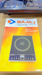 Bajaj ICX 6, 1600 Watts Induction Cooktop with Pan sensor, Black